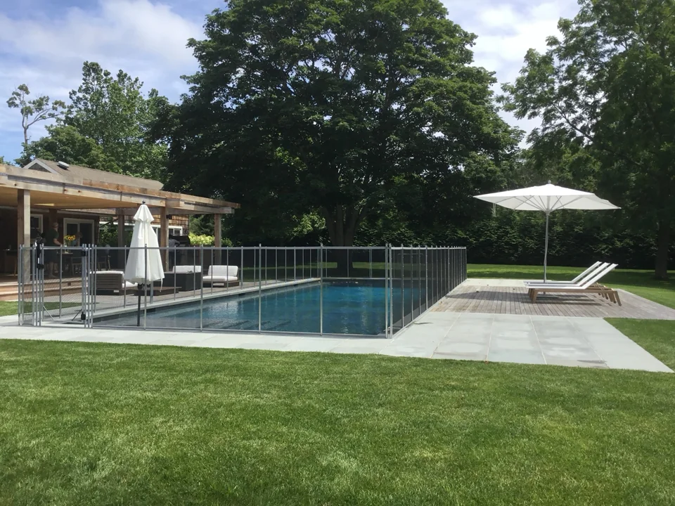 4' Guardian Vanishing Pool Fence in Bridgehampton, NY