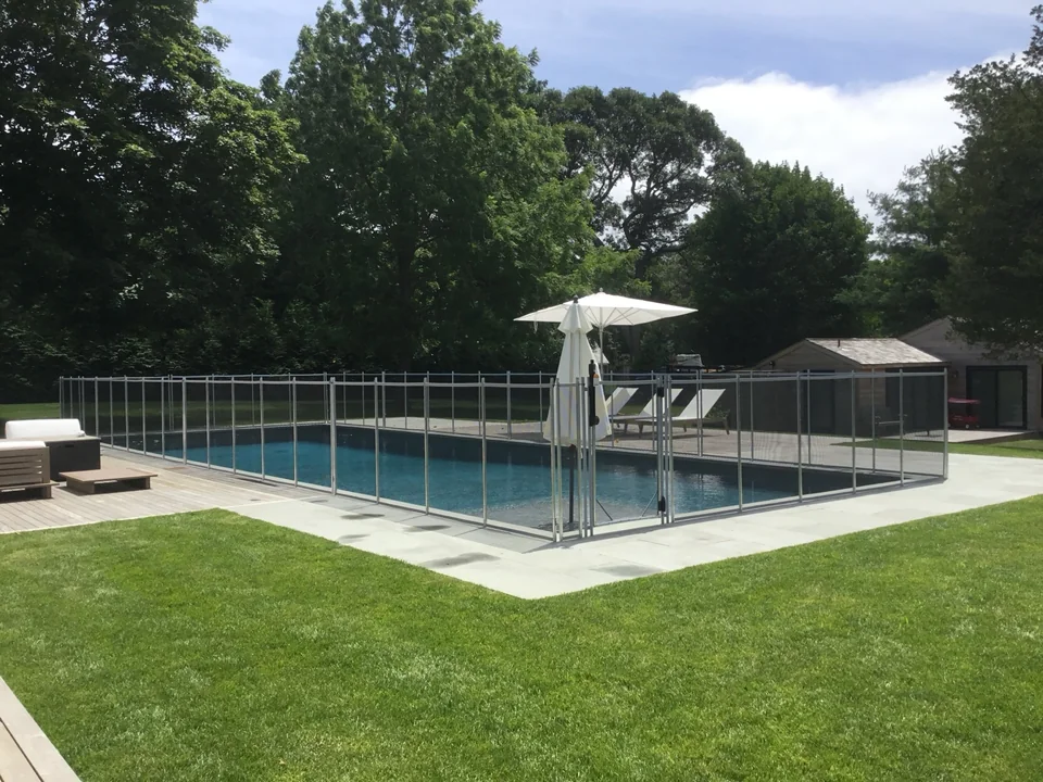 4' Guardian Vanishing Pool Fence in Bridgehampton, NY