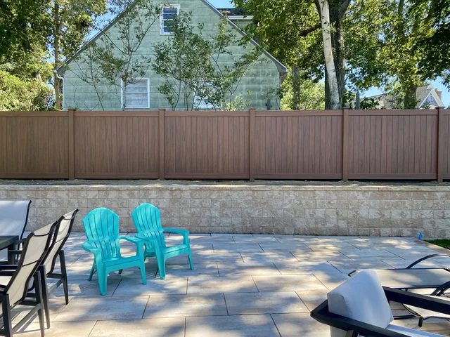 Cedargrain PVC Privacy Fence in Sag Harbor, New York
