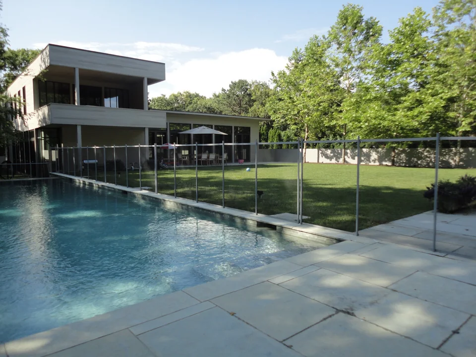 4' Guardian Vanishing Pool Fence — East Hampton, NY
