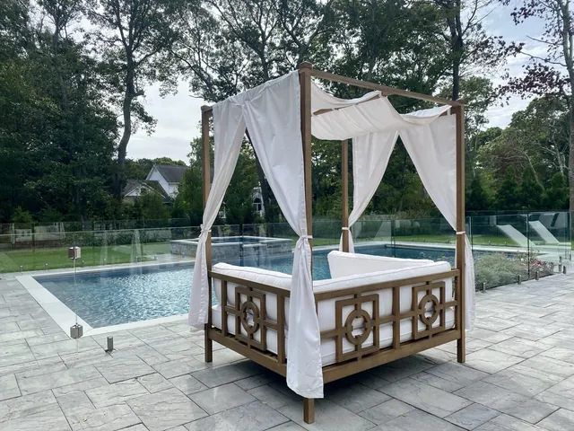 Frameless Glass Pool Enclosure in Remsenburg, New York