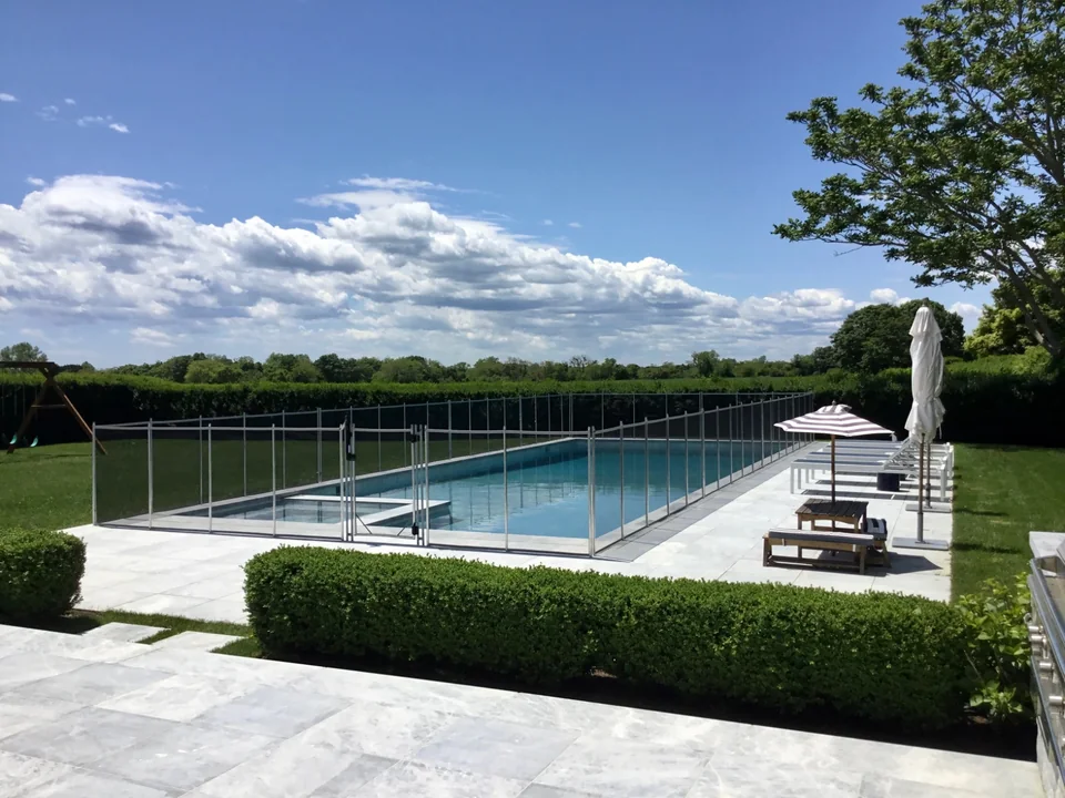 Guardian pool safety fence on a Southampton property