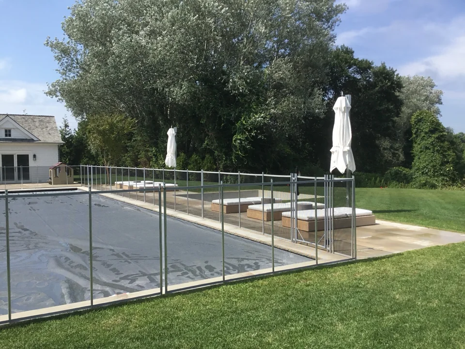 4' Guardian Vanishing Pool Fence — Hayground, Southampton, NY