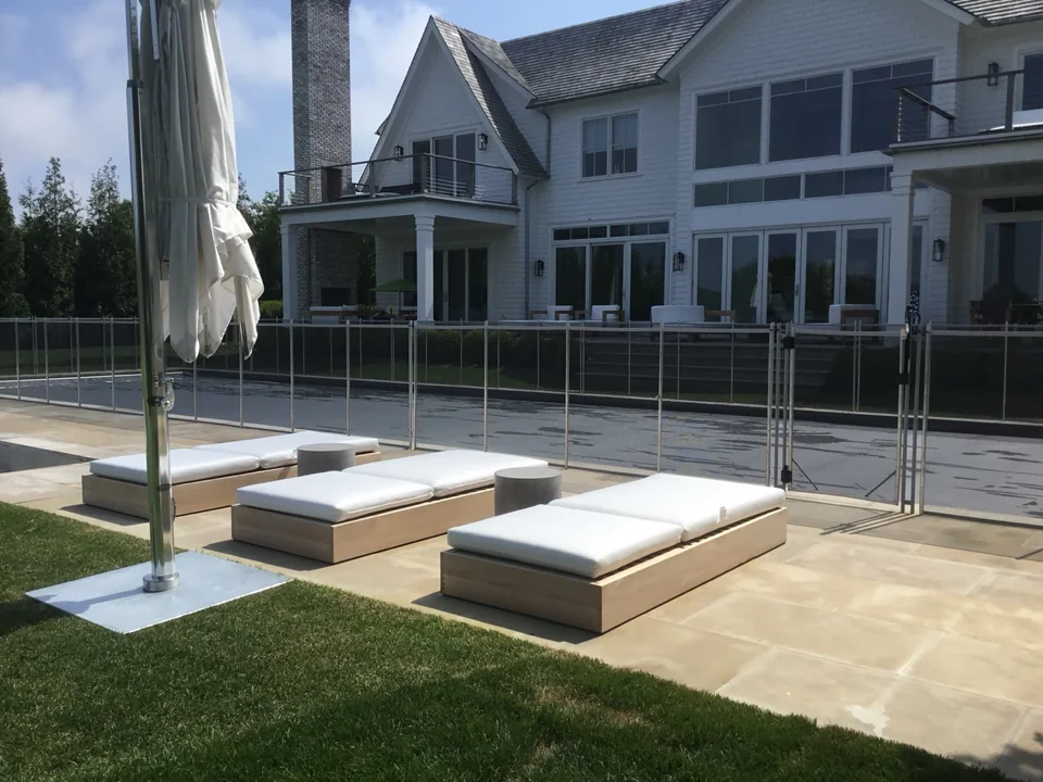 4' Guardian Vanishing Pool Fence — Hayground, Southampton, NY