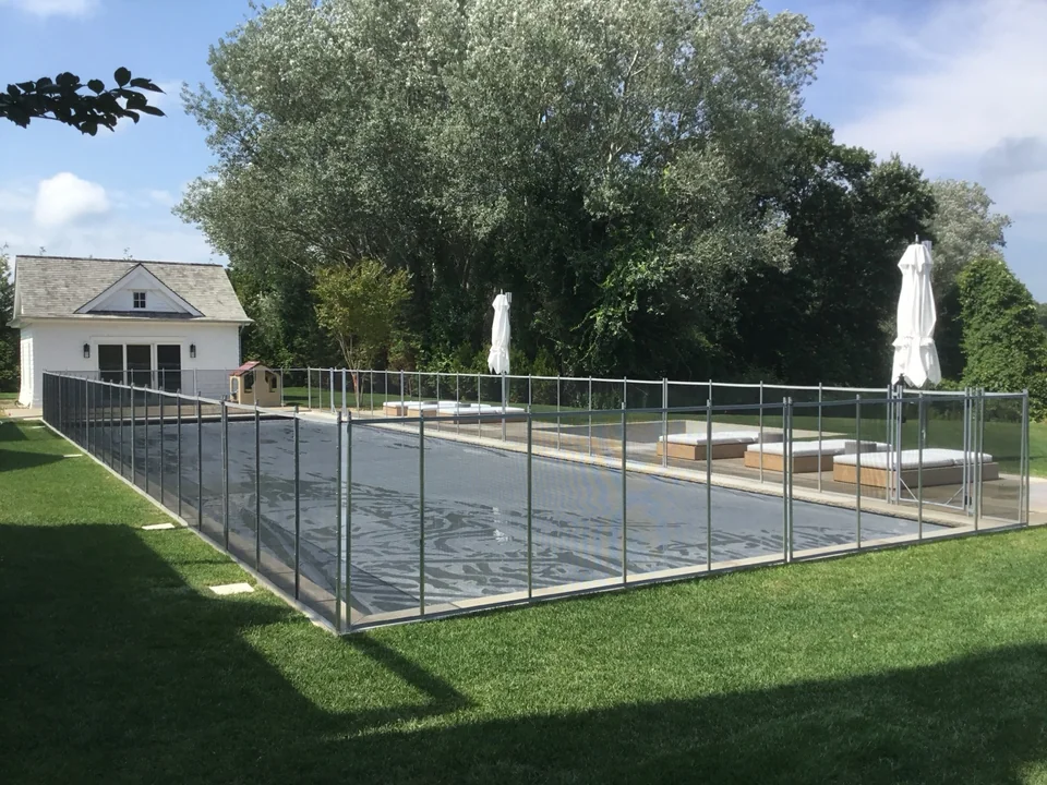 4' Guardian Vanishing Pool Fence — Hayground, Southampton, NY