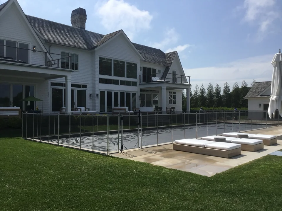 4' Guardian Vanishing Pool Fence — Hayground, Southampton, NY